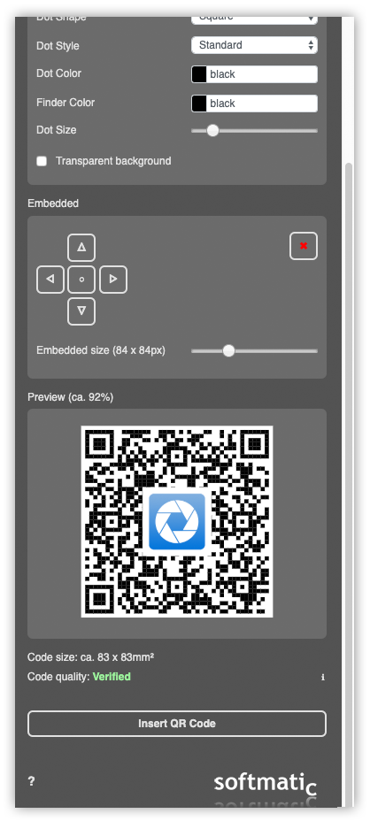 QR Code reader in InDesign pass